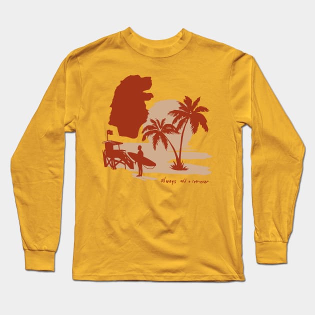 Puppy Beach Long Sleeve T-Shirt by Popoffthepage